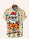 Men's Christmas Funny Graphic Short Sleeve Hawaiian Shirt